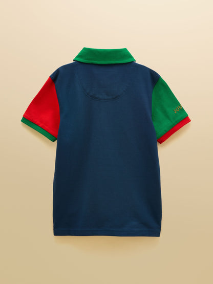 Dsiney Kidz - Joules Official Scone Light Blue Denim Kids Cotton Pique Polo Shirt image 2
