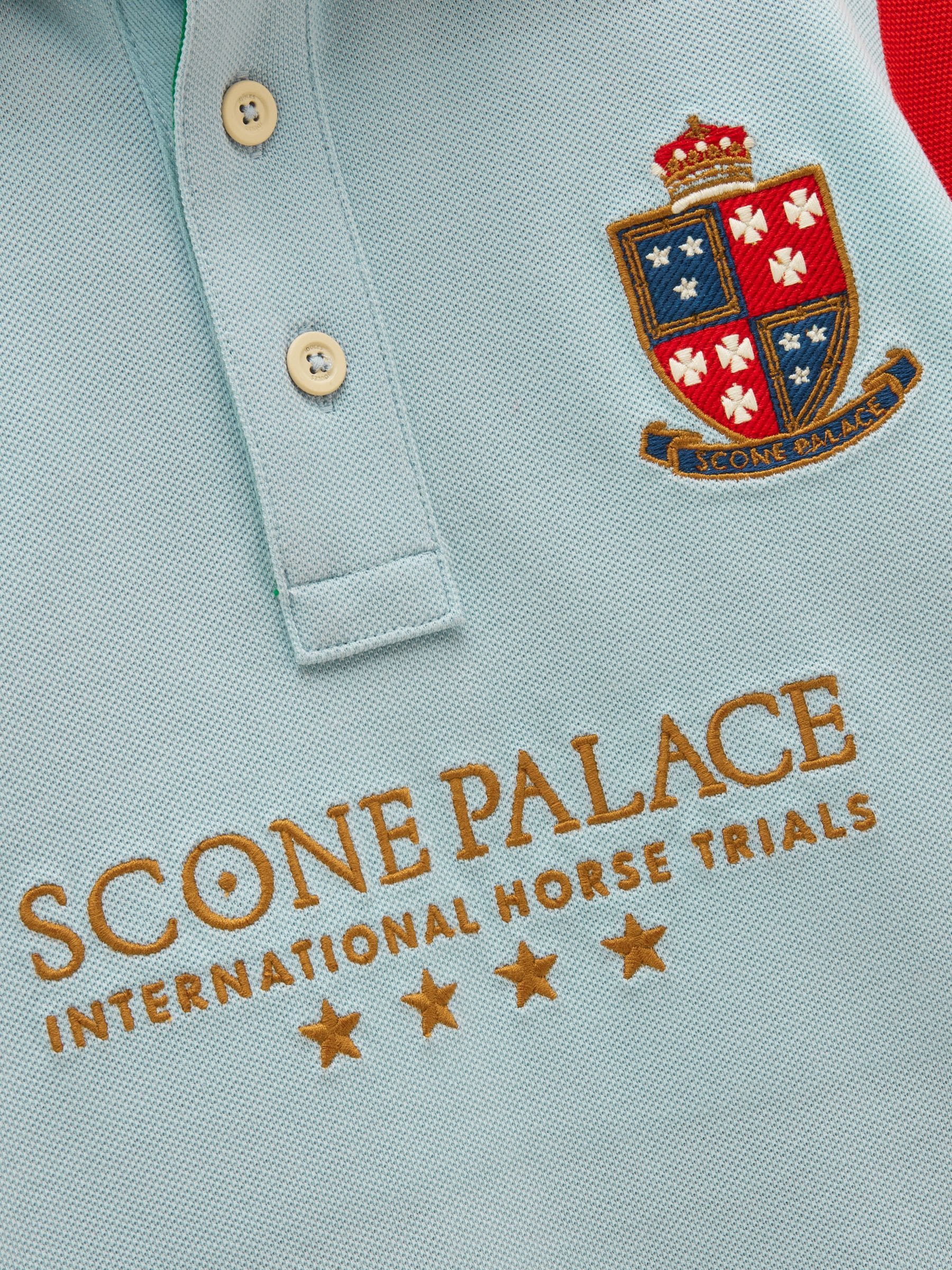 Dsiney Kidz - Joules Official Scone Light Blue Denim Kids Cotton Pique Polo Shirt image 3