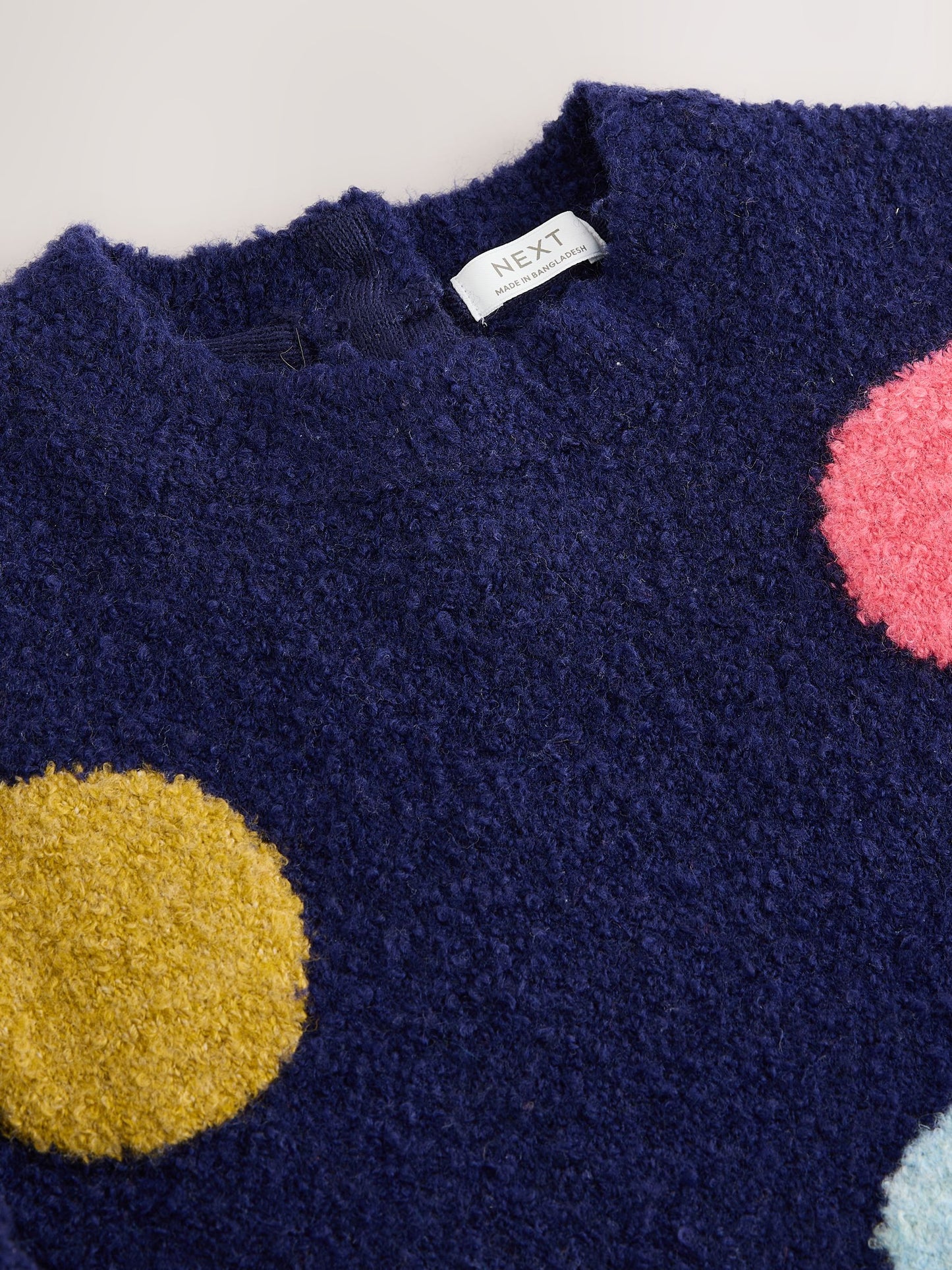 Dsiney Kidz - Navy Rainbow Spot Knitted Jumper Dress And Tights Set (3mths-7yrs) image 10