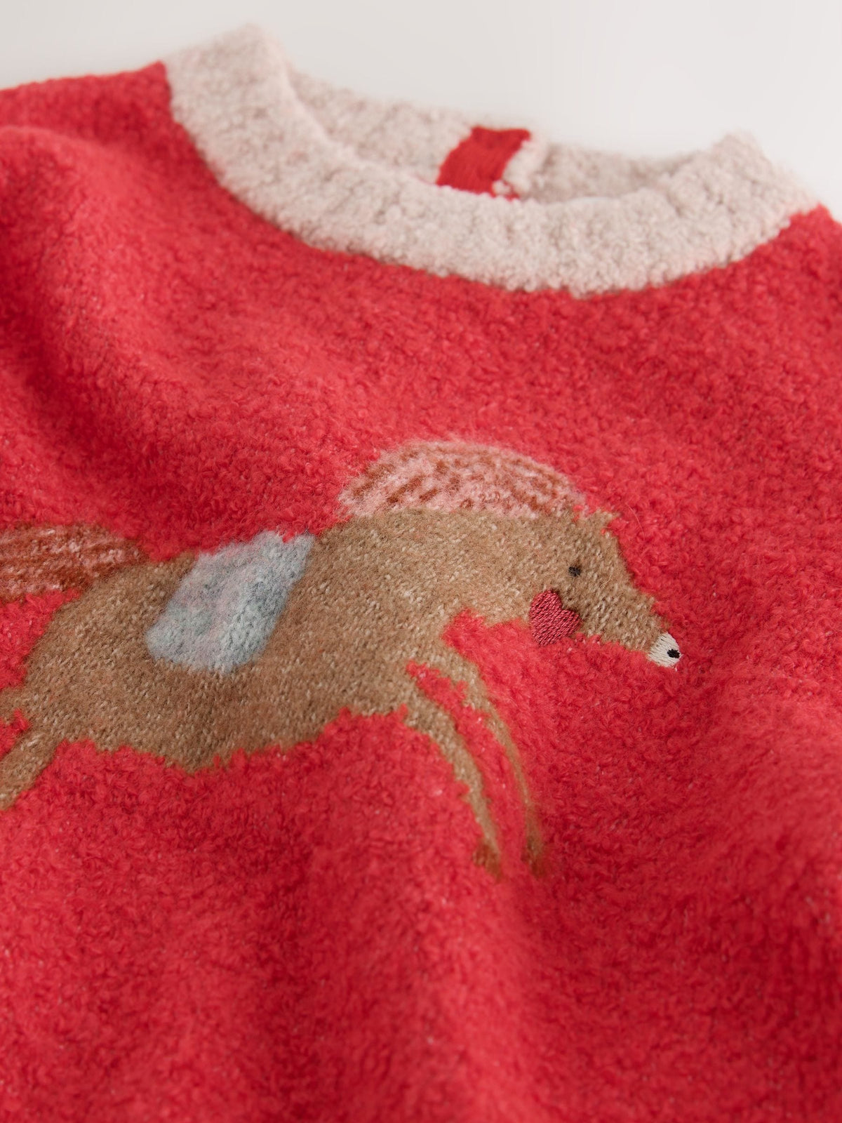 Dsiney Kidz - Red Horse Boxy Jumper (3mths-7yrs) image 4