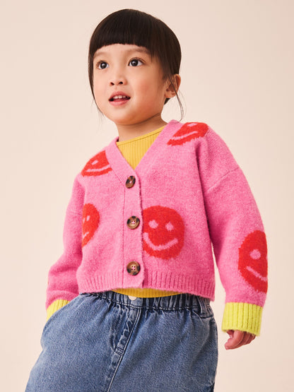 Dsiney Kidz - Pink V-Neck Cardigan (3mths-7yrs) image 1