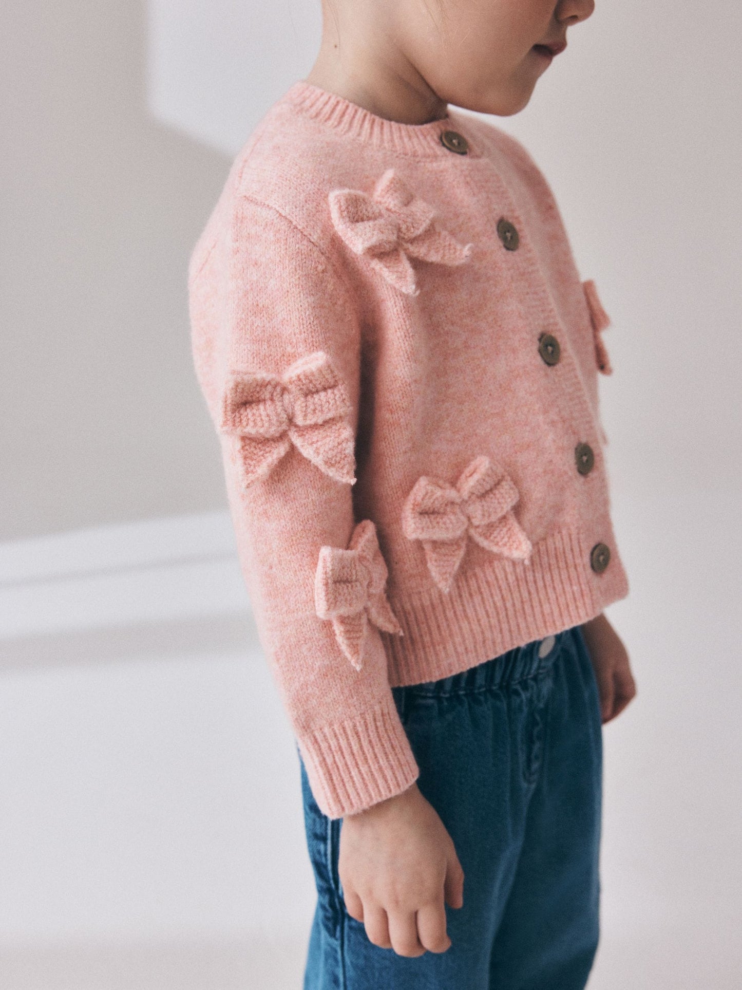 Dsiney Kidz - Pink Bow Embroidered Cardigan (3mths-7yrs) image 3