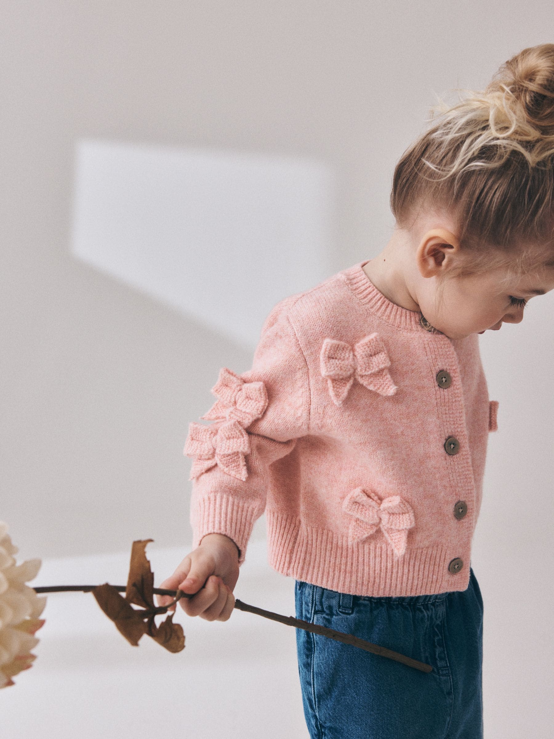 Dsiney Kidz - Pink Bow Embroidered Cardigan (3mths-7yrs) image 5