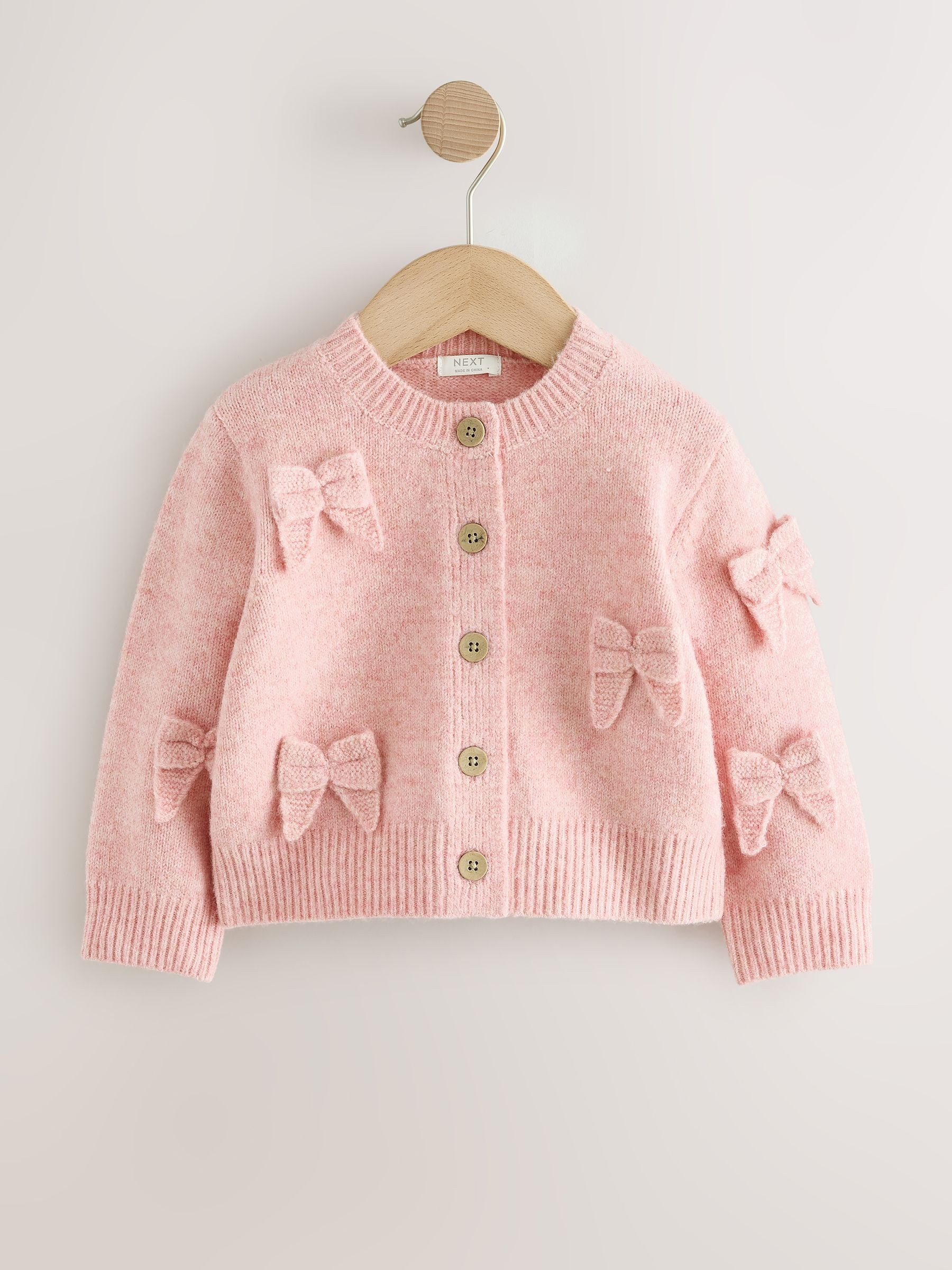 Dsiney Kidz - Pink Bow Embroidered Cardigan (3mths-7yrs) image 6
