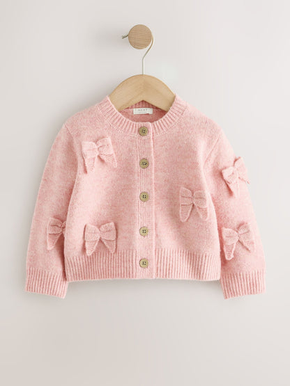 Dsiney Kidz - Pink Bow Embroidered Cardigan (3mths-7yrs) image 6