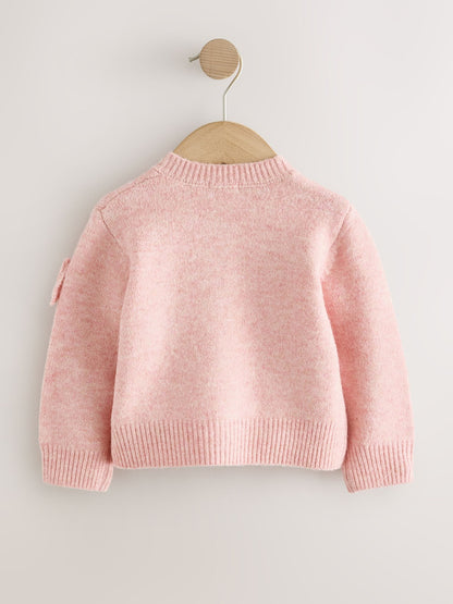 Dsiney Kidz - Pink Bow Embroidered Cardigan (3mths-7yrs) image 7