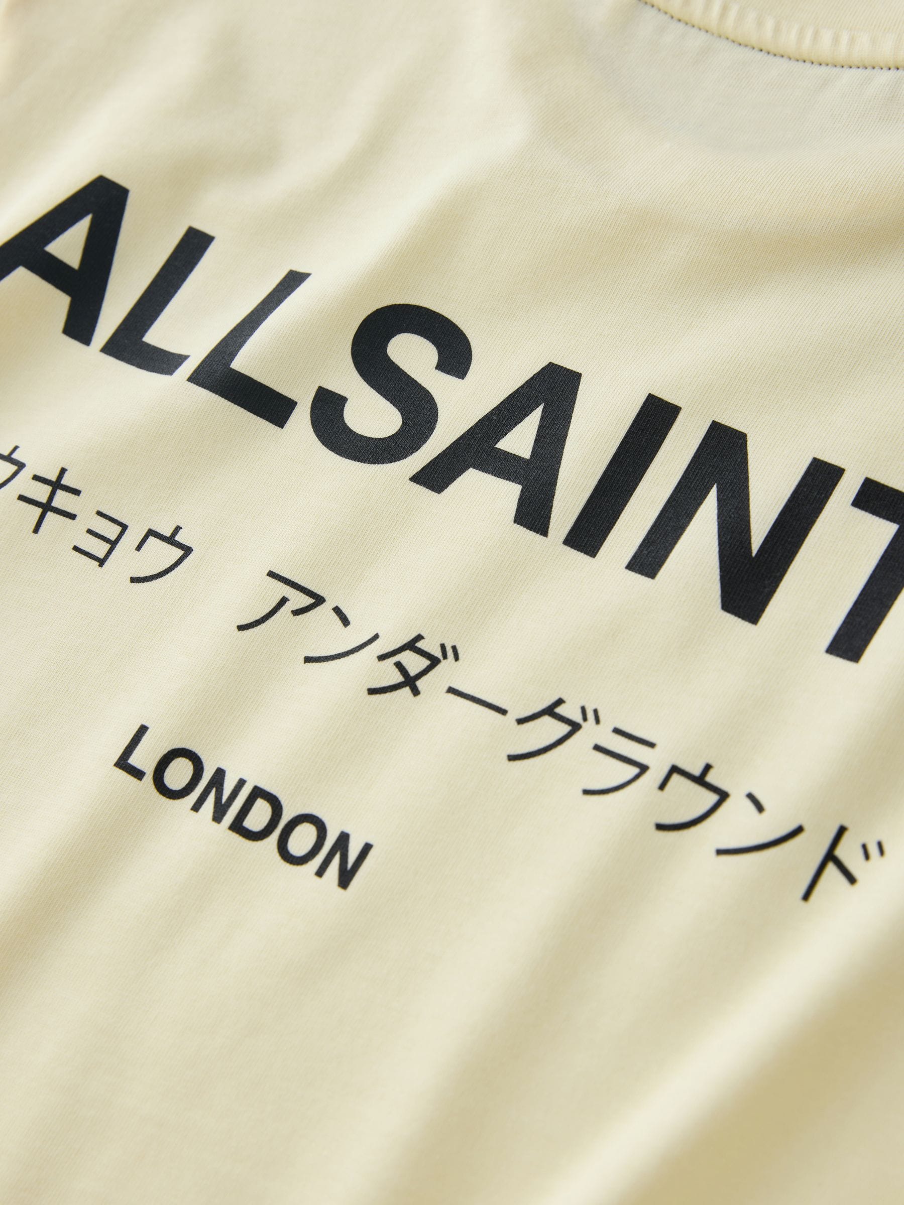 Dsiney Kidz - smALLSAINTS Light Yellow Oversized Underground Crew Neck T-Shirt image 10