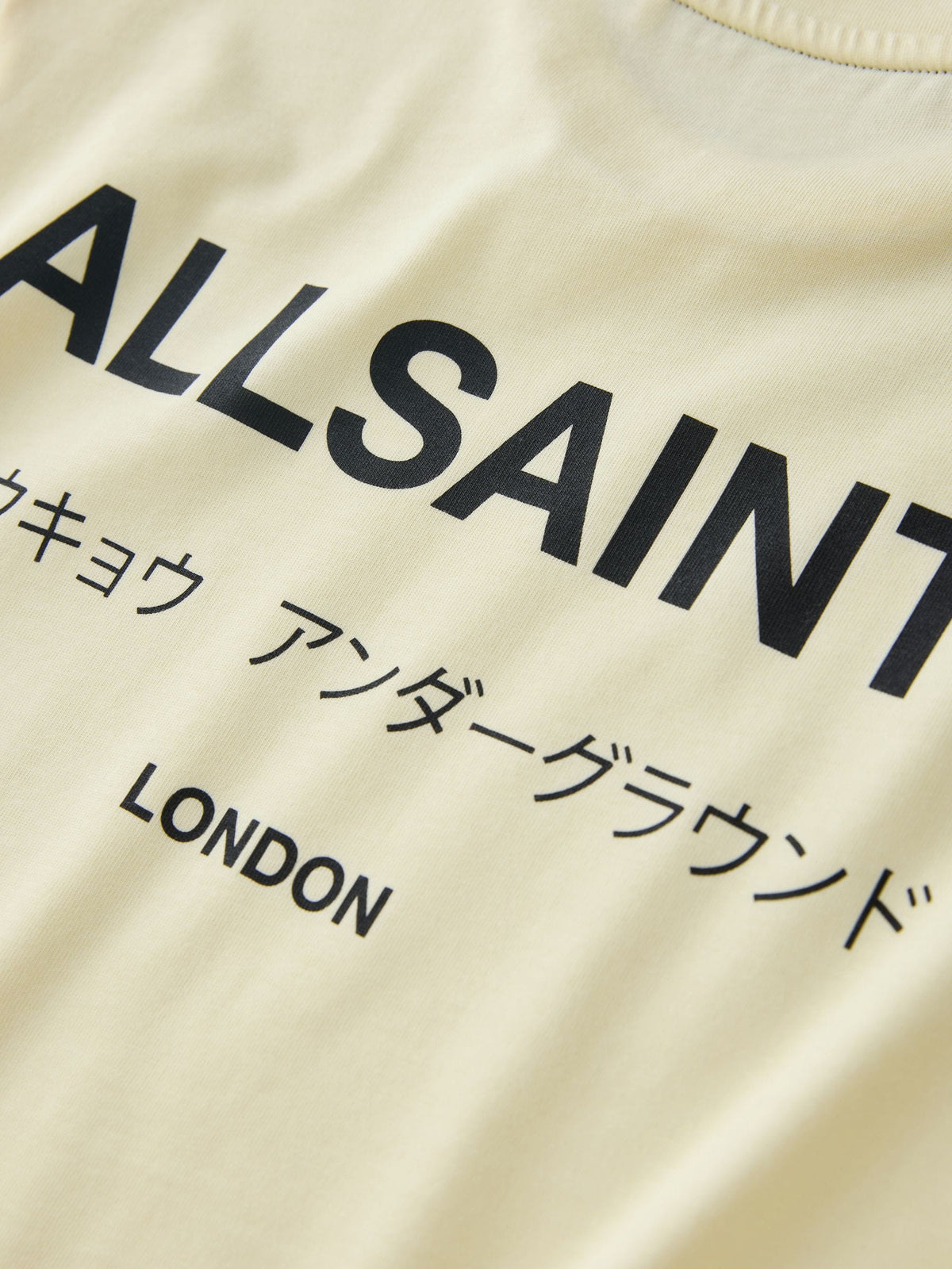 Dsiney Kidz - smALLSAINTS Light Yellow Oversized Underground Crew Neck T-Shirt image 10