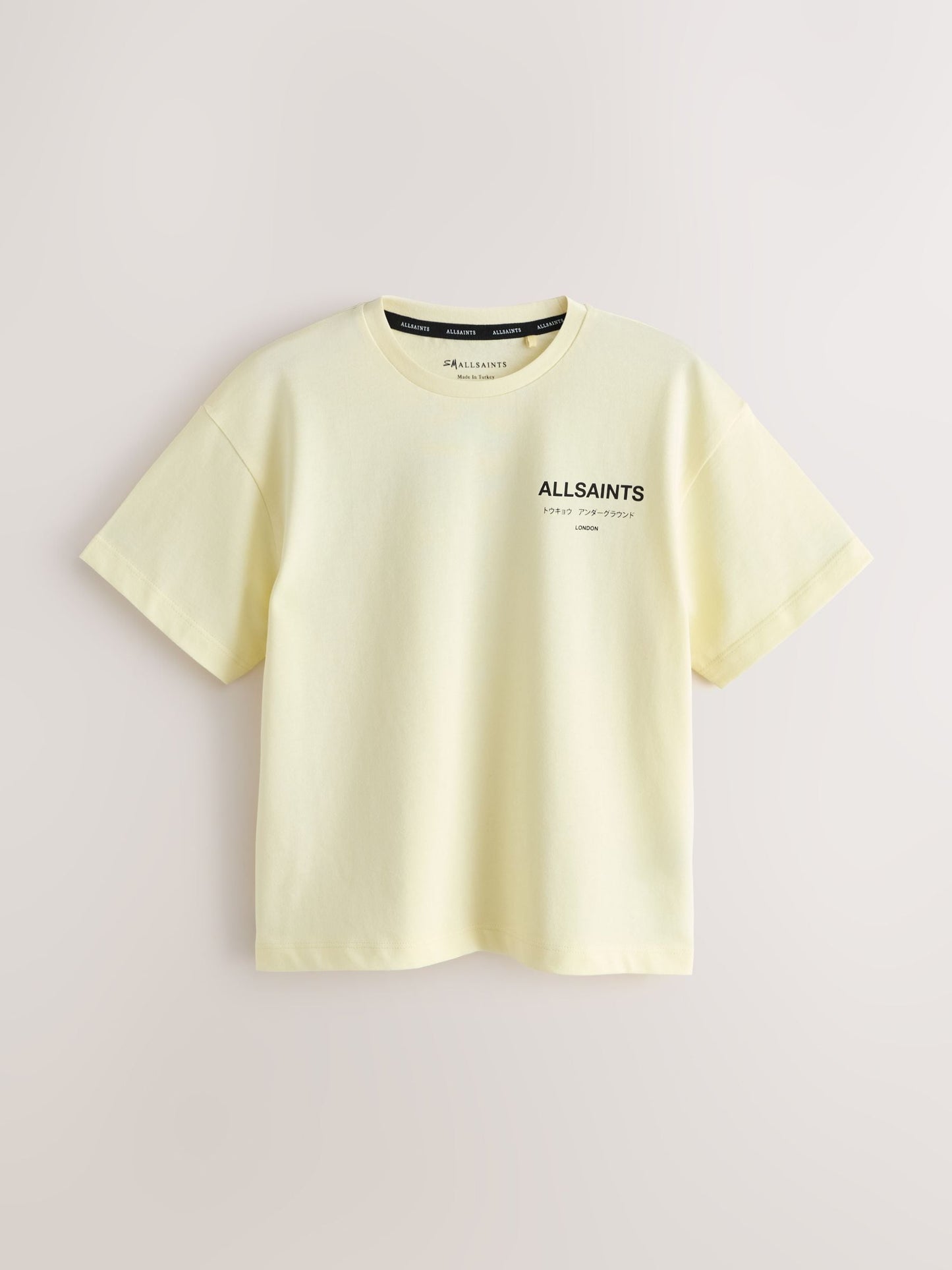 Dsiney Kidz - smALLSAINTS Light Yellow Oversized Underground Crew Neck T-Shirt image 6
