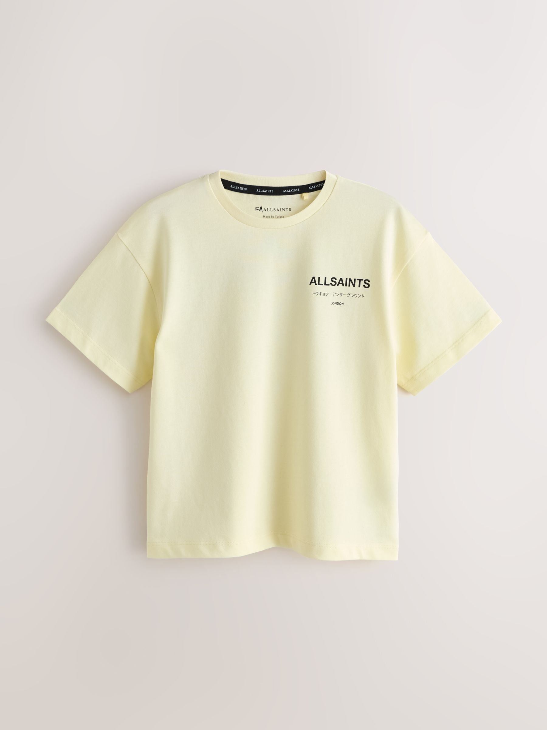 Dsiney Kidz - smALLSAINTS Light Yellow Oversized Underground Crew Neck T-Shirt image 6