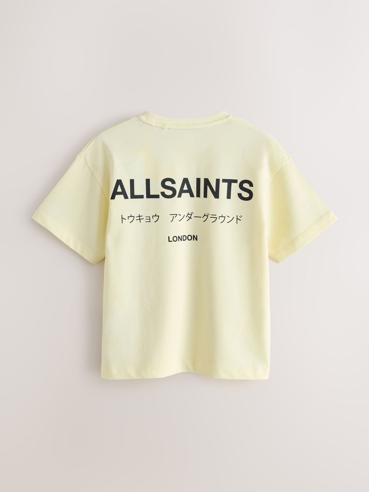 Dsiney Kidz - smALLSAINTS Light Yellow Oversized Underground Crew Neck T-Shirt image 7