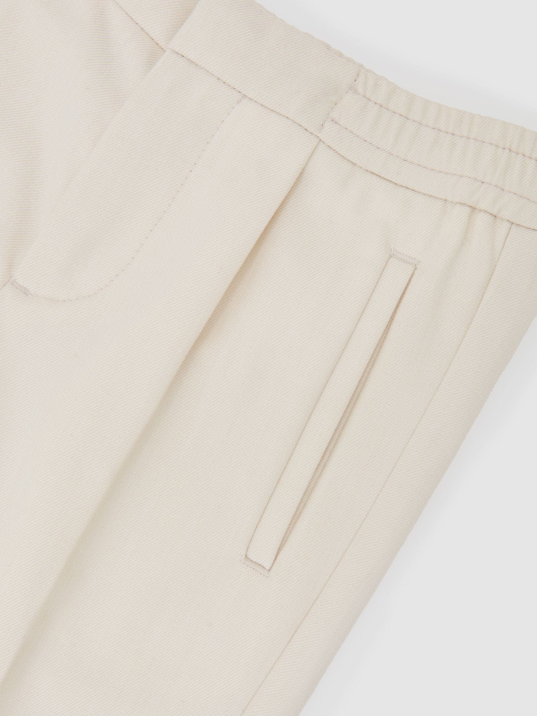 Reiss Off White Brighton 3-9 yrs Slim-Fit Pleated Trouser image 4