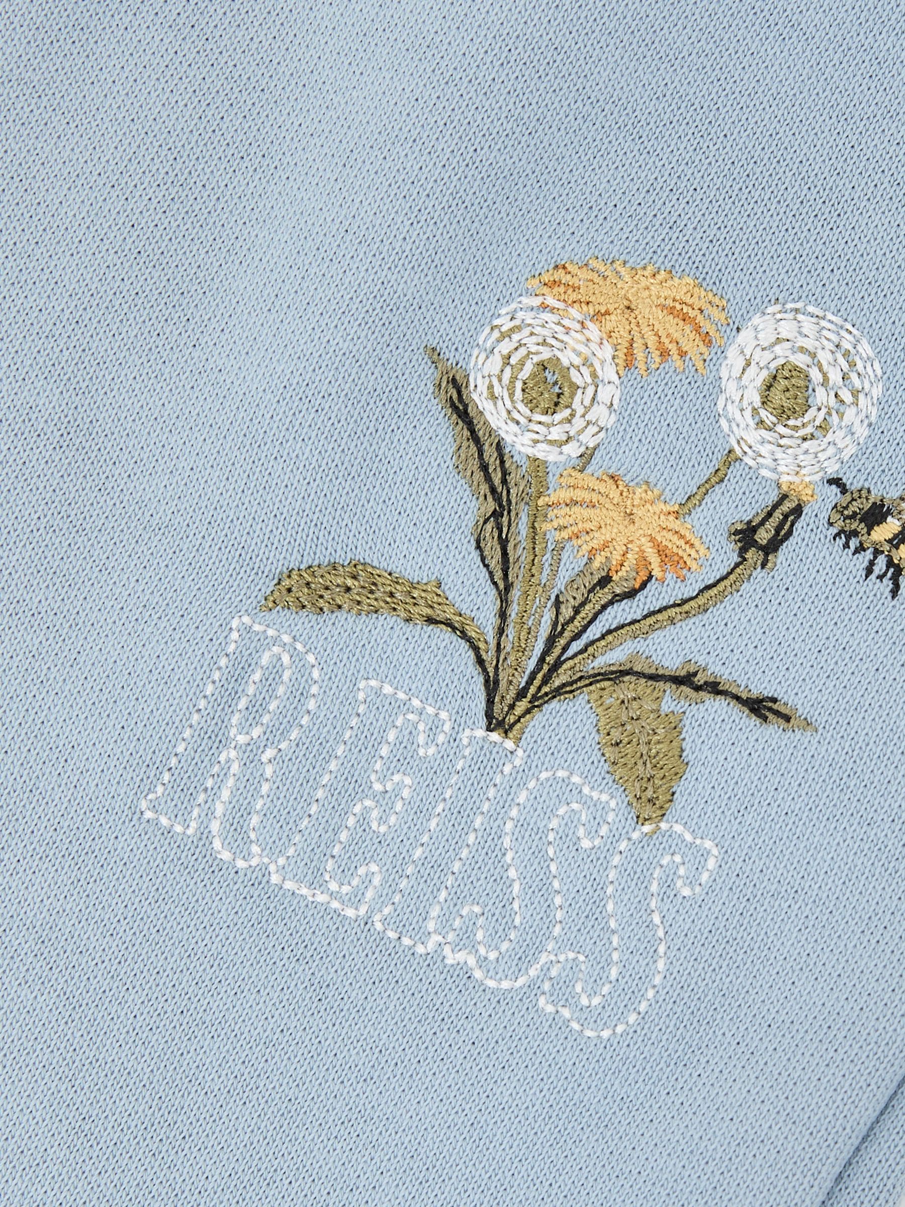 Reiss Pale Blue Dodd 3-9 yrs Cotton Dandelion Logo Cuffed Joggers image 4