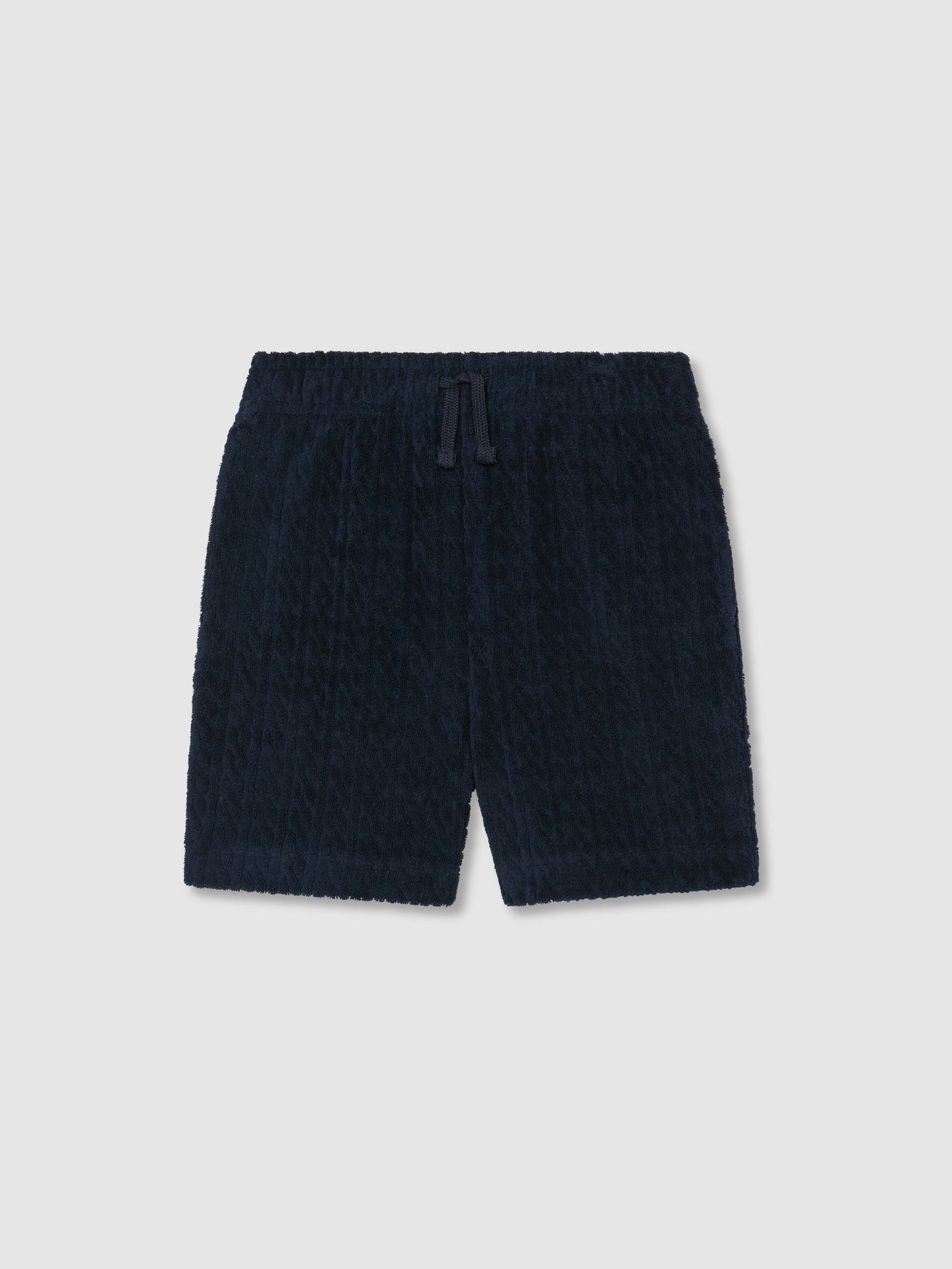 Reiss Navy Tide 3-9 yrs Towelling Drawstring Shorts image 1
