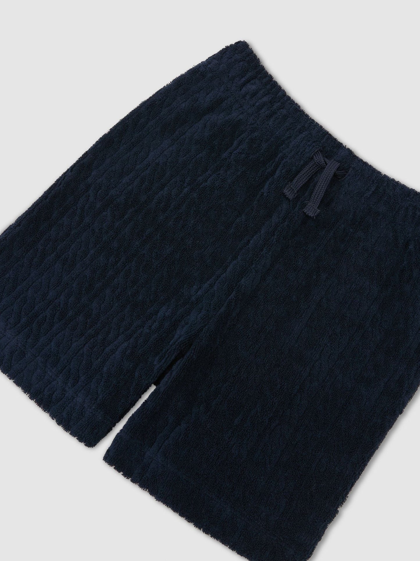 Reiss Navy Tide 3-9 yrs Towelling Drawstring Shorts image 3