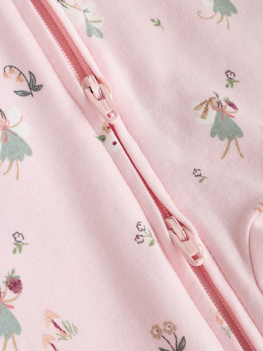Pink Baby Sleepsuits 3 Pack image 3