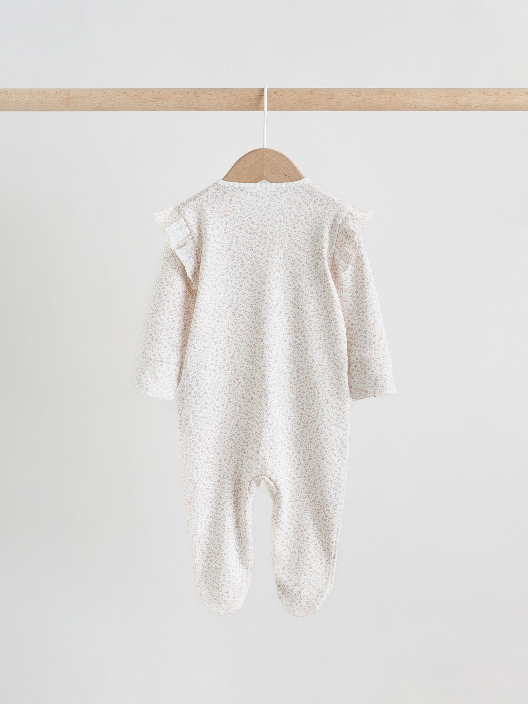 Pink Baby Sleepsuits 3 Pack image 6
