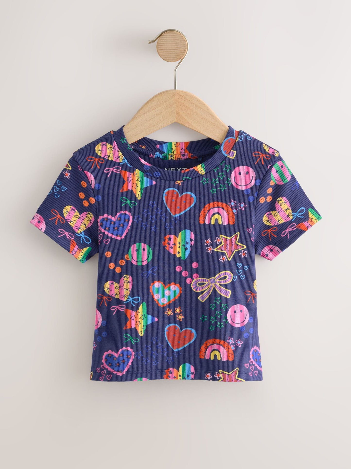 Dsiney Kidz - Multi Bright Short Sleeve Ribbed T-Shirts 4 Pack (3-16yrs) image 6