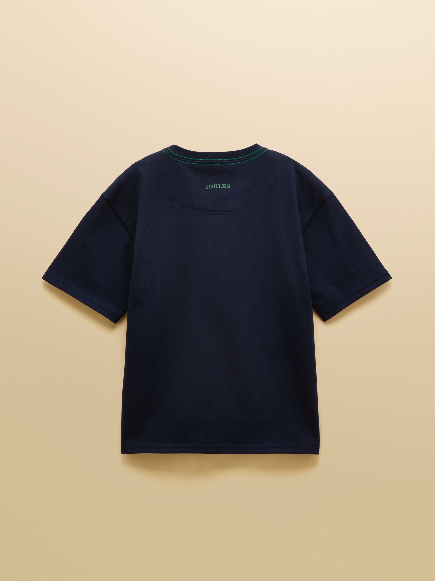 Joules Boys' Archie Navy Applique Graphic T-Shirt image 2