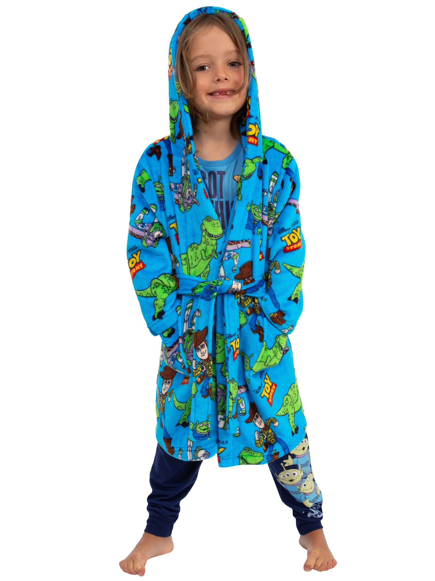 Character Blue Disney Toy Story Woody And Buzz Lightyear Dressing Gown image 5