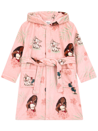 Character Pink Disney Moana Dressing Gown image 1