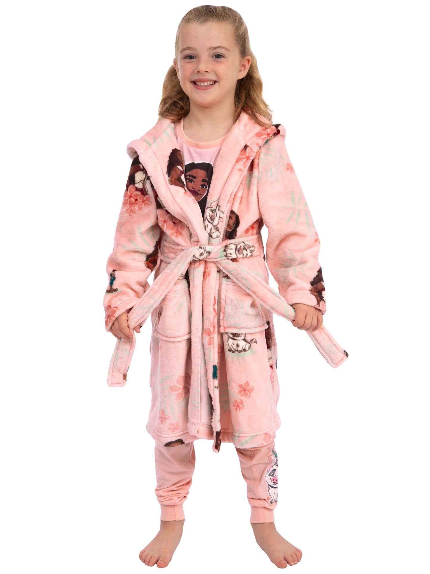 Character Pink Disney Moana Dressing Gown image 5