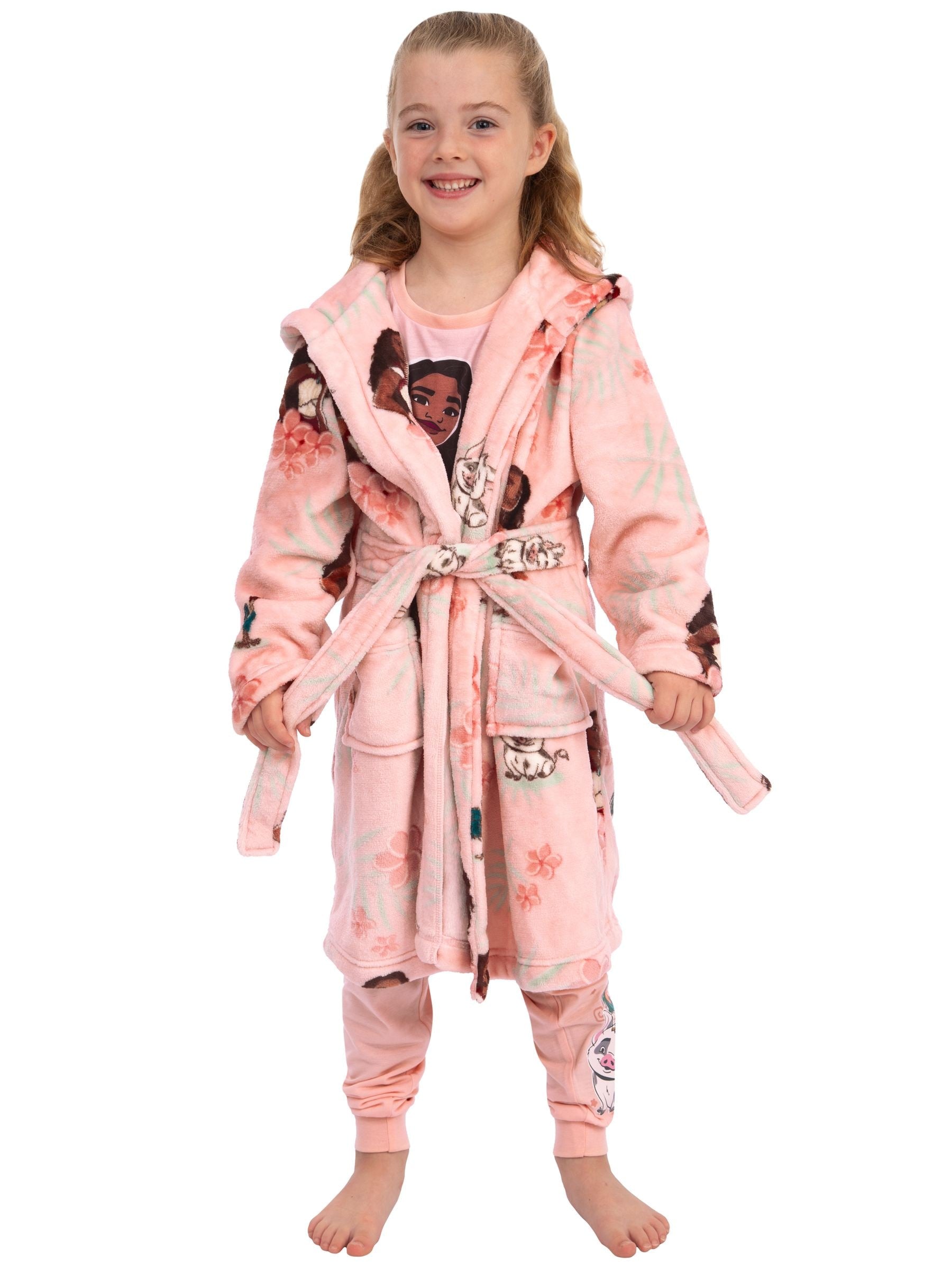 Character Pink Disney Moana Dressing Gown image 5
