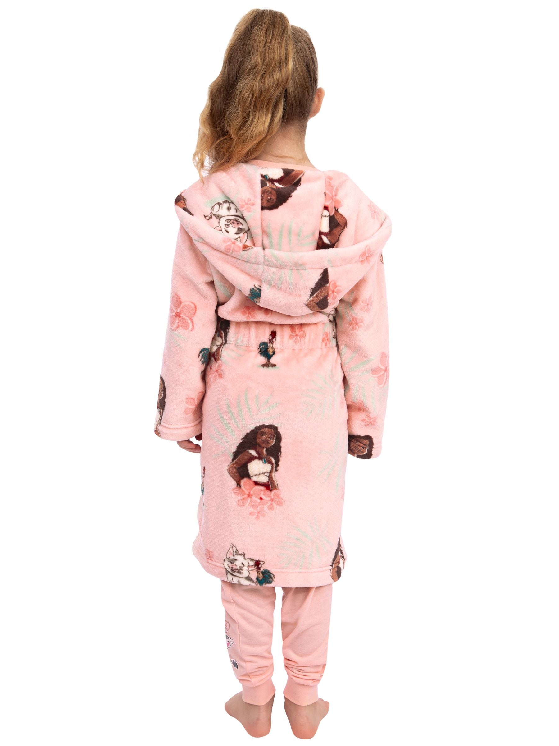 Character Pink Disney Moana Dressing Gown image 6