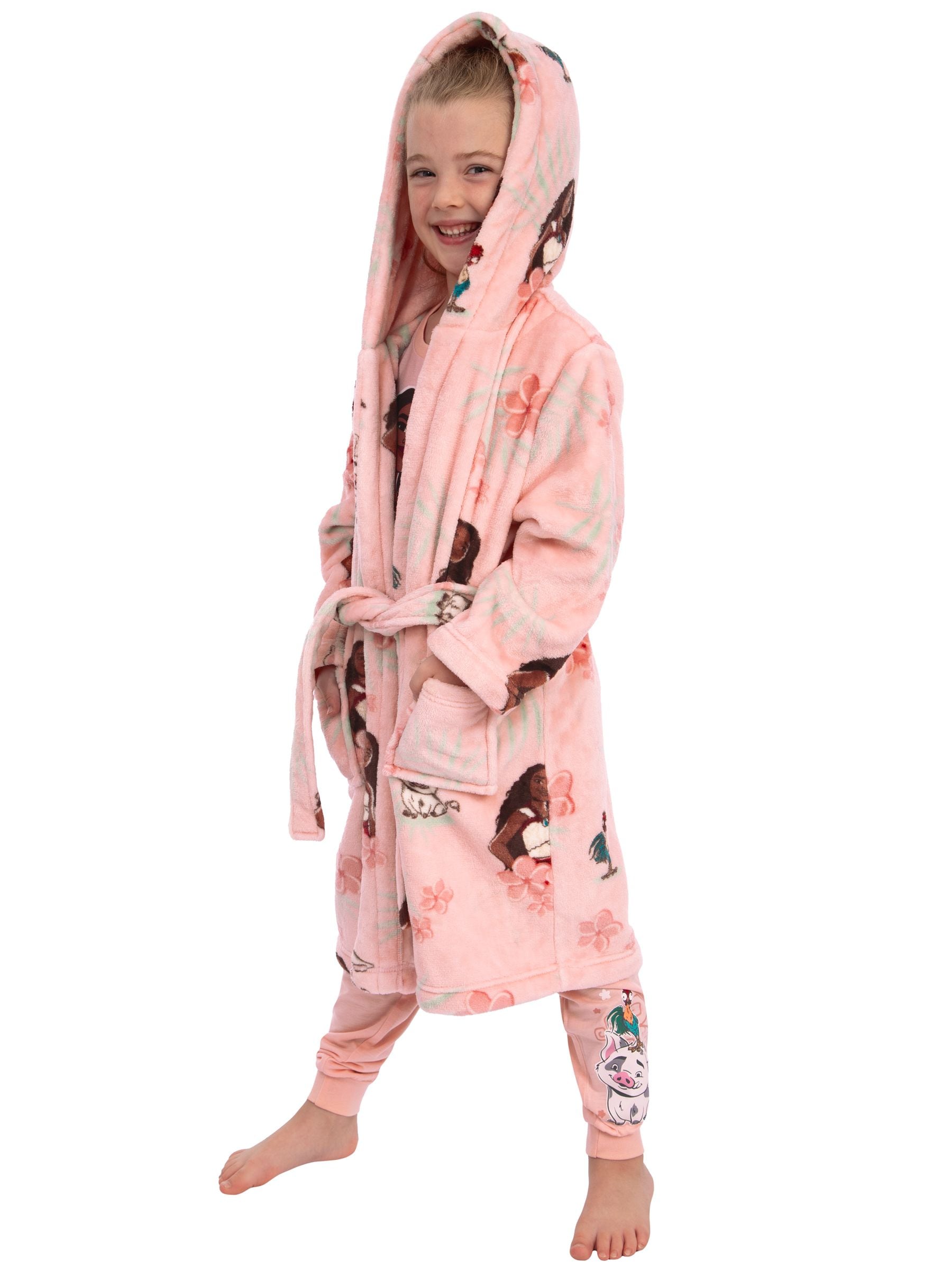 Character Pink Disney Moana Dressing Gown image 8
