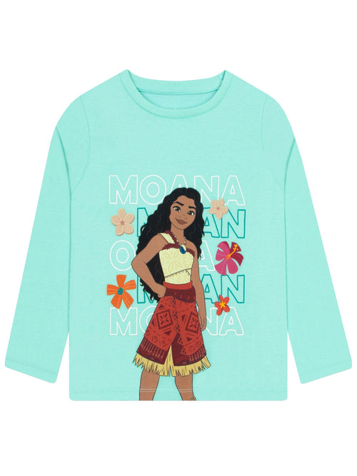 Character Green Disney Moana Long Sleeve T-Shirt image 1