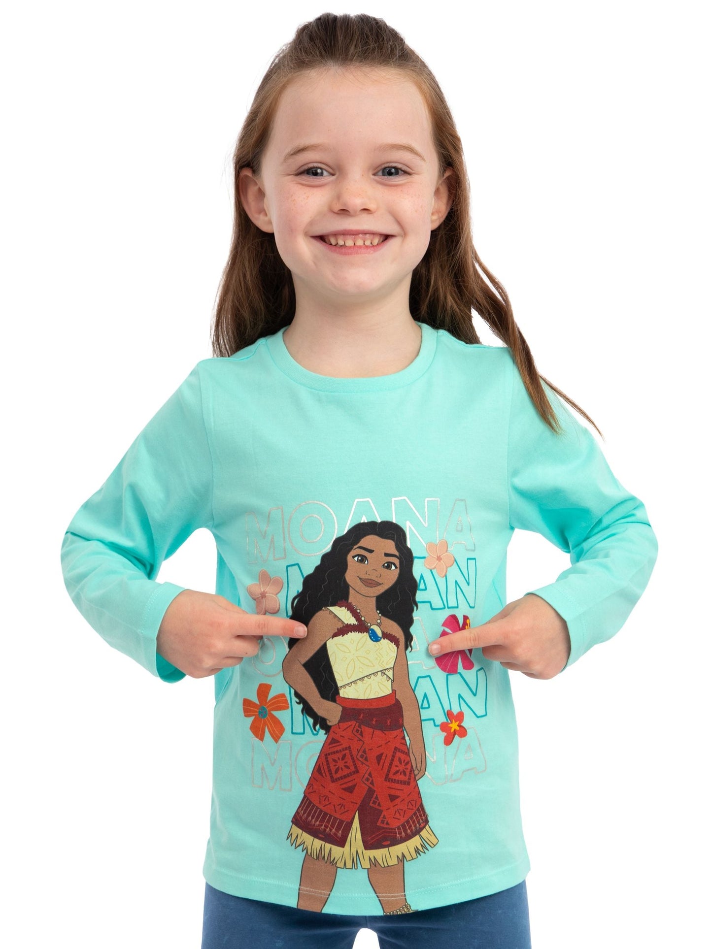 Character Green Disney Moana Long Sleeve T-Shirt image 5