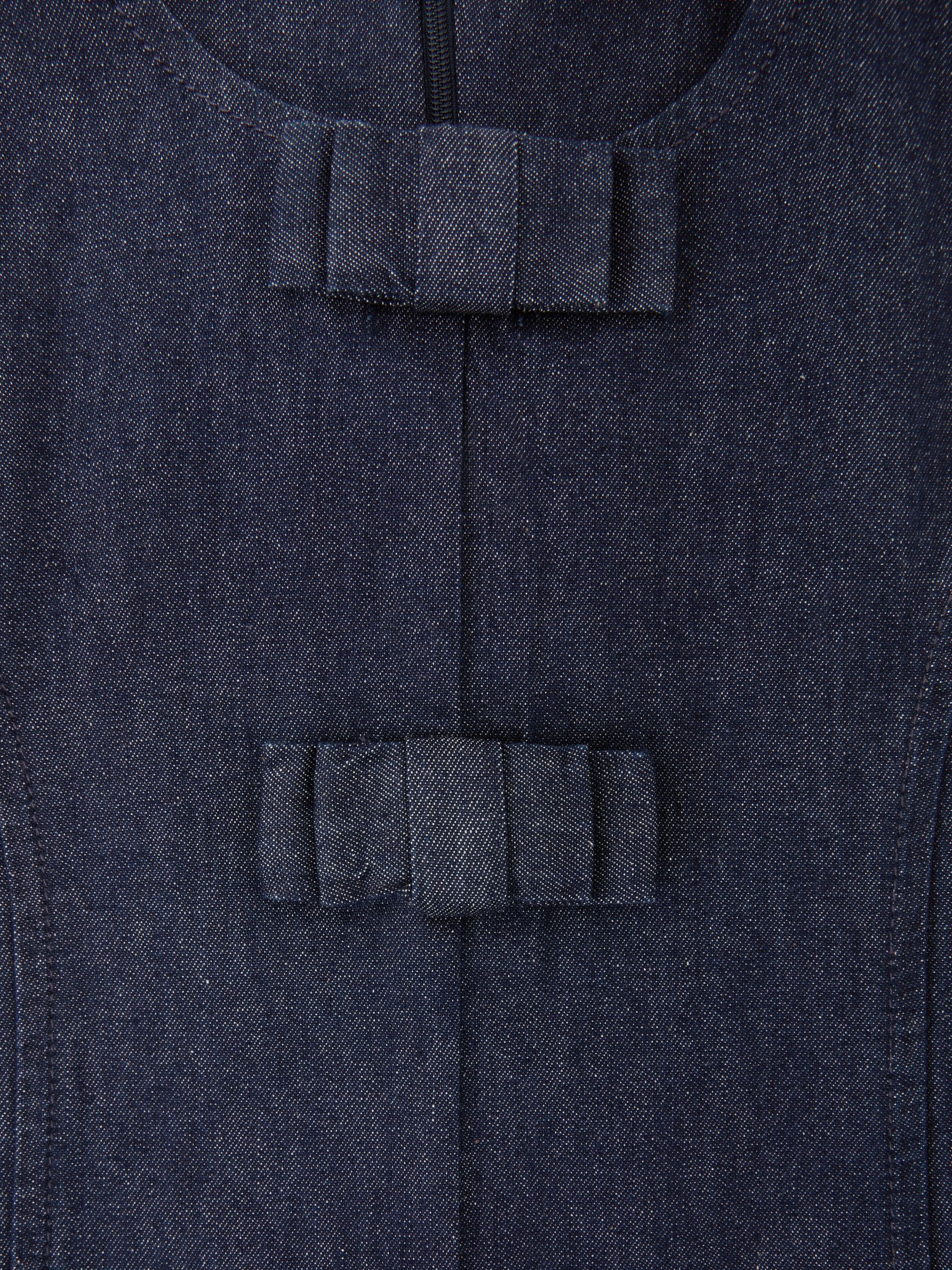 Reiss Indigo Ruby 3-9 yrs Sleeveless Pleated Denim Dress image 5