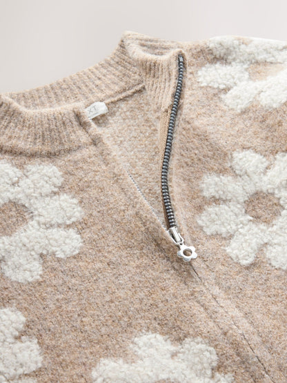 Dsiney Kidz - Neutral Daisy Zip Through Cardigan (3-16yrs) image 7