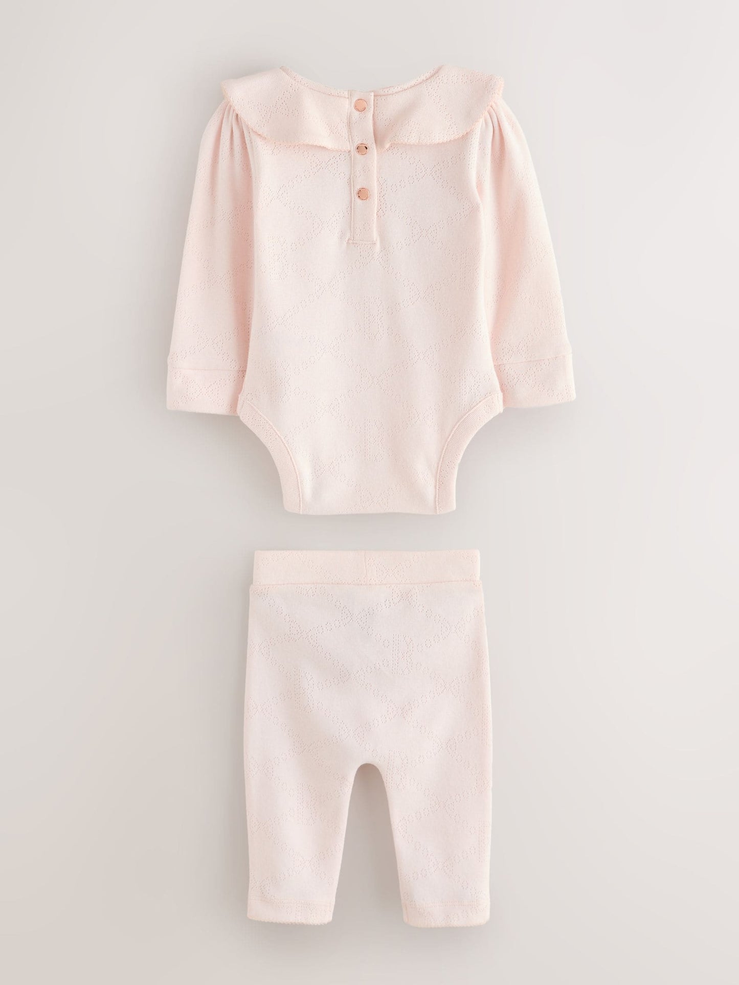Baker by Ted Baker Pointelle Bow Bodysuit & Legging Set 2 Piece image 2