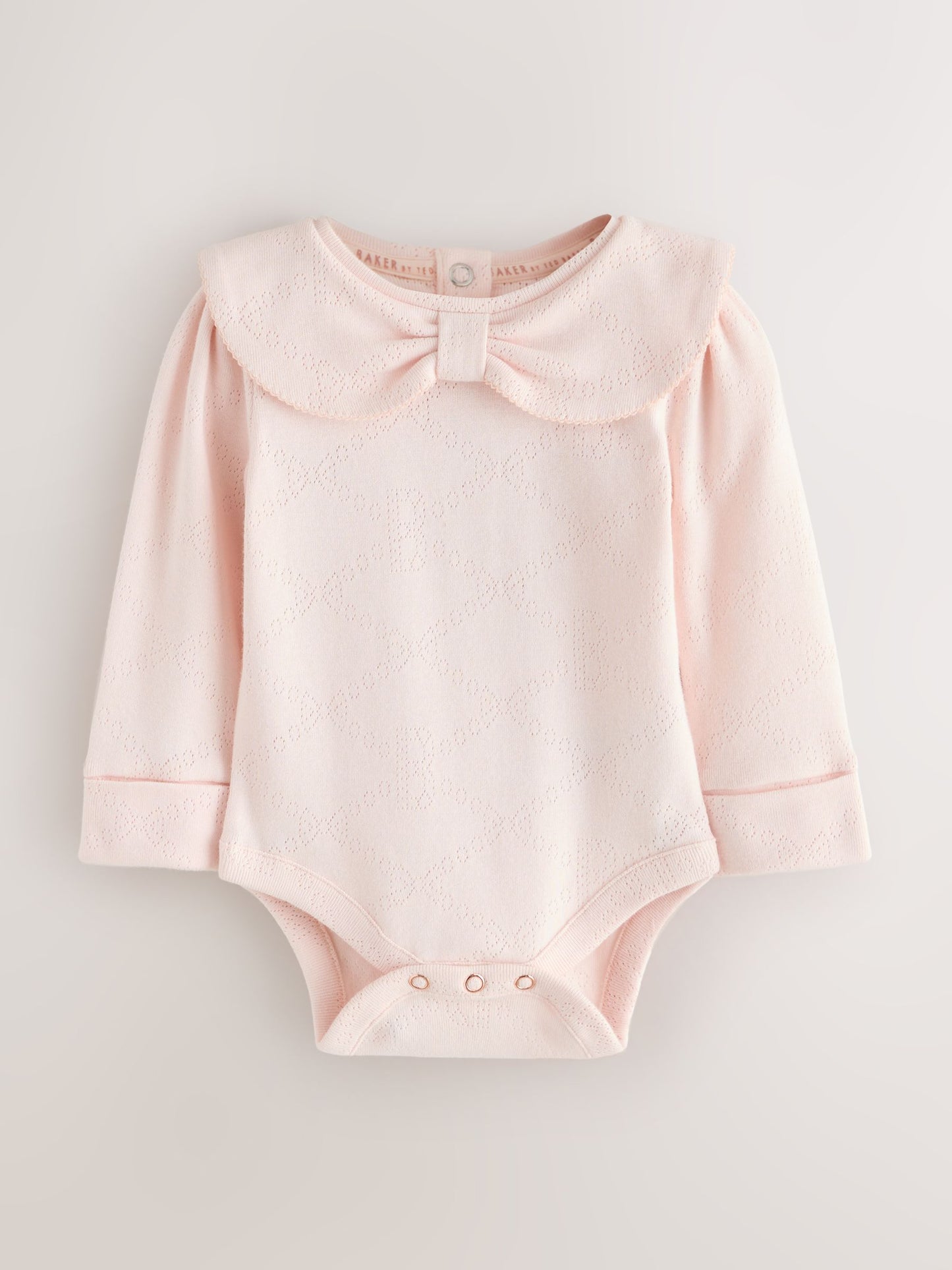 Baker by Ted Baker Pointelle Bow Bodysuit & Legging Set 2 Piece image 3