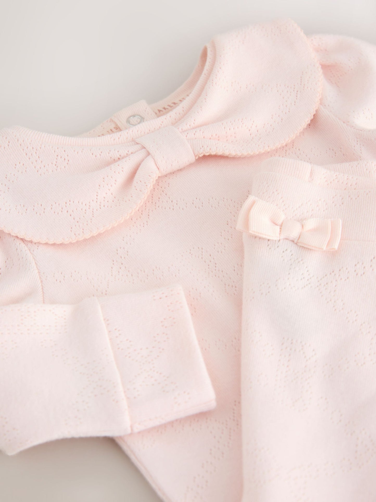 Baker by Ted Baker Pointelle Bow Bodysuit & Legging Set 2 Piece image 5