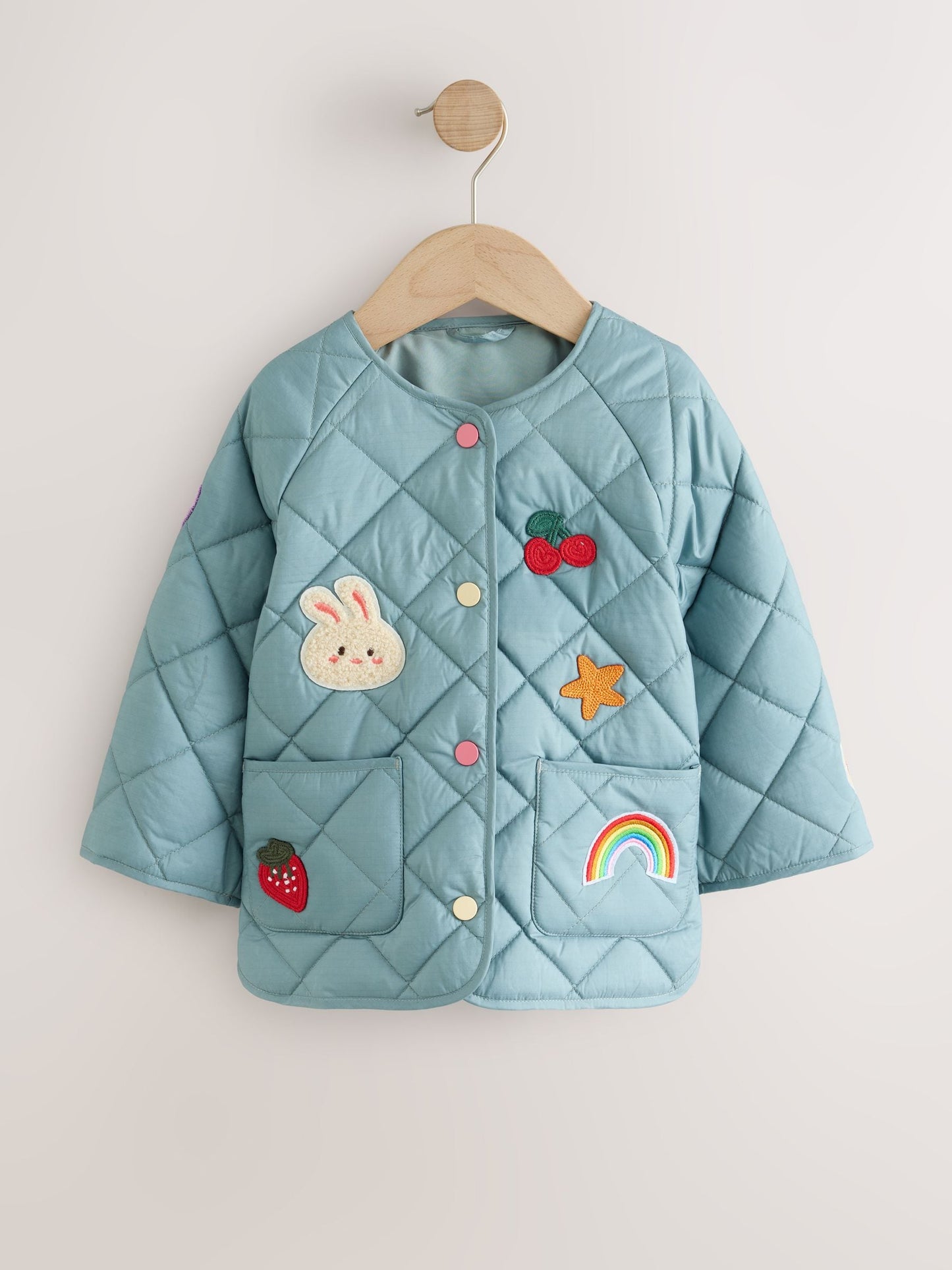 Dsiney Kidz - Green Badge Applique Shower Resistant Quilted  Jacket (3mths-7yrs) image 5