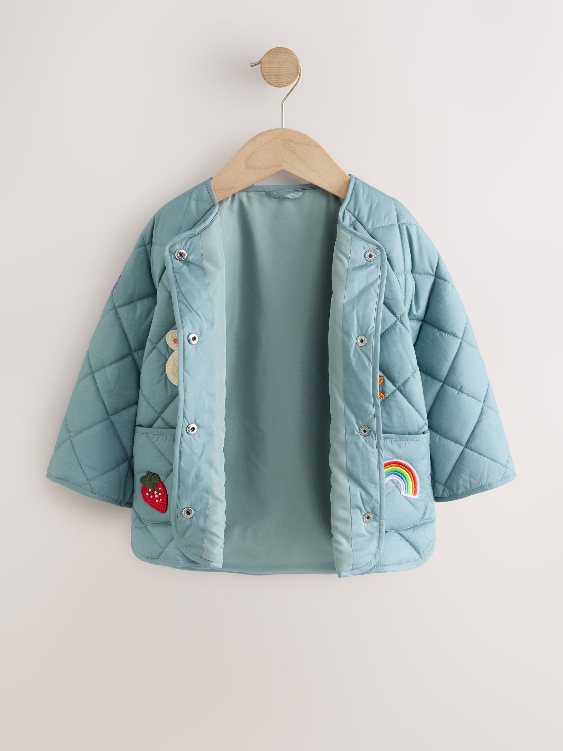 Dsiney Kidz - Green Badge Applique Shower Resistant Quilted  Jacket (3mths-7yrs) image 6