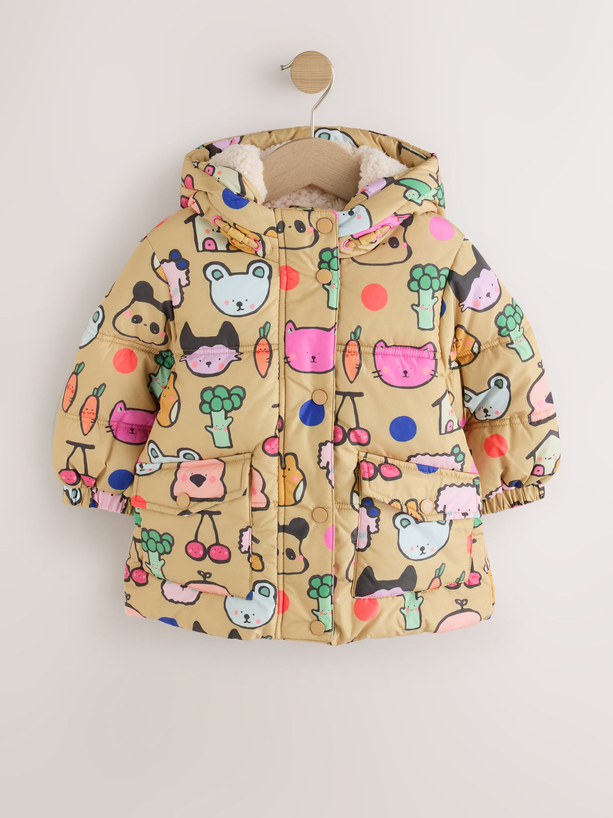 Dsiney Kidz - Character Print Shower Resistant Padded Coat with Hood Spikes (3mths-7yrs) image 7