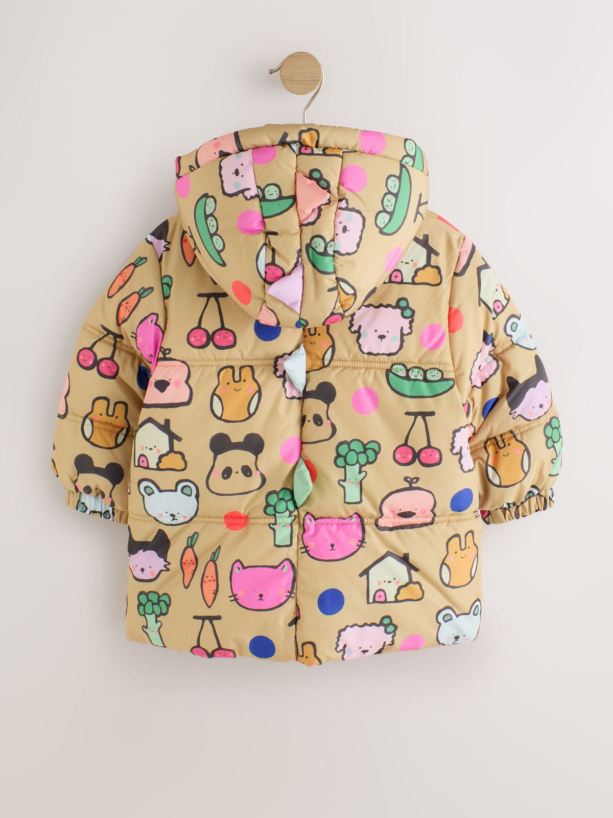 Dsiney Kidz - Character Print Shower Resistant Padded Coat with Hood Spikes (3mths-7yrs) image 9