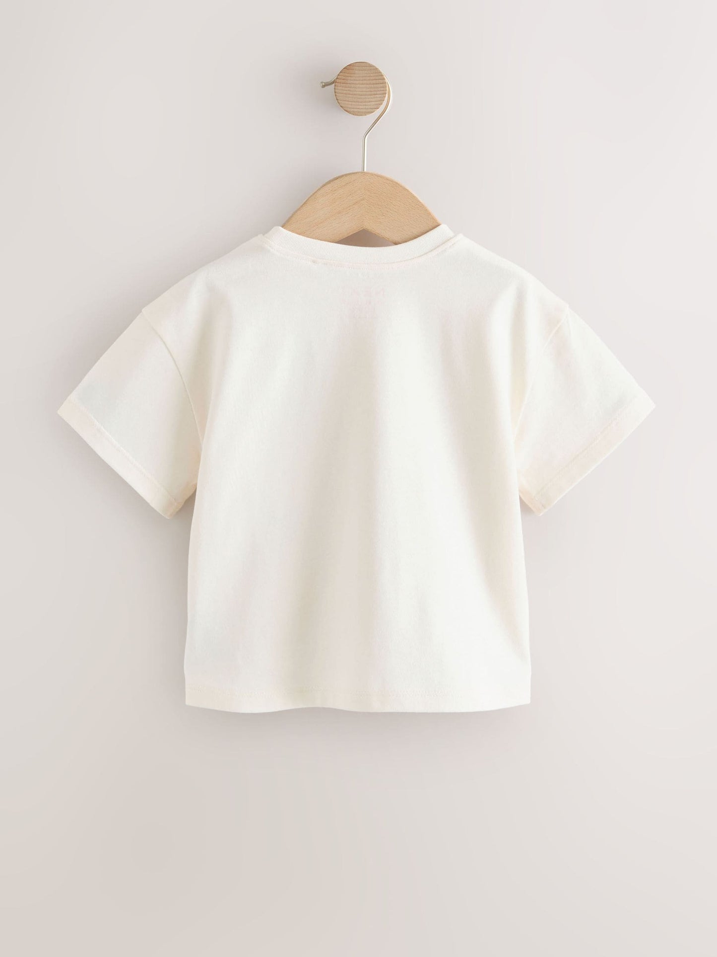 Ecru White Padded Bunny Short Sleeve T-Shirt (3mths-7yrs) image 6