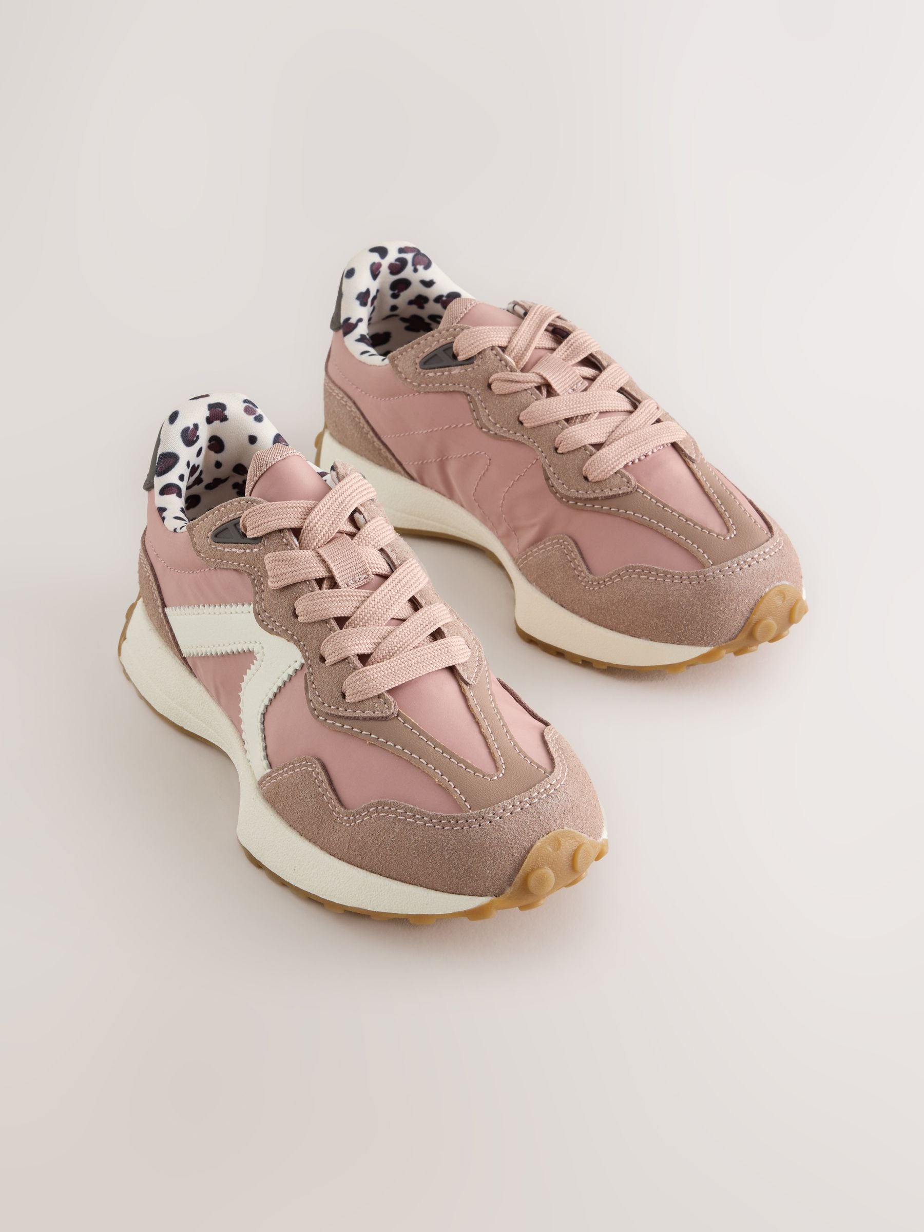 Pink Lace-Up Lifestyle Trainers image 1
