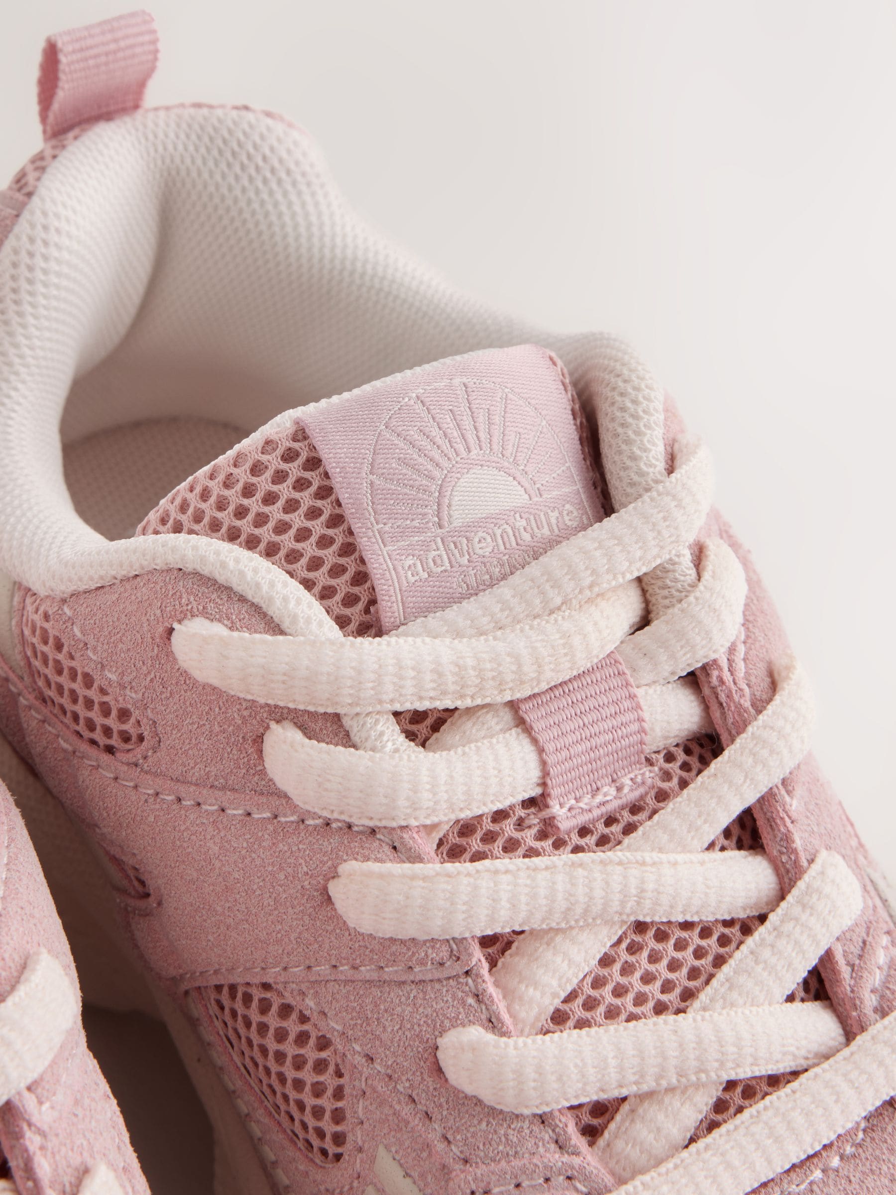 Pink Standard Fit (F) Chunky Lace-Up Trainers image 5