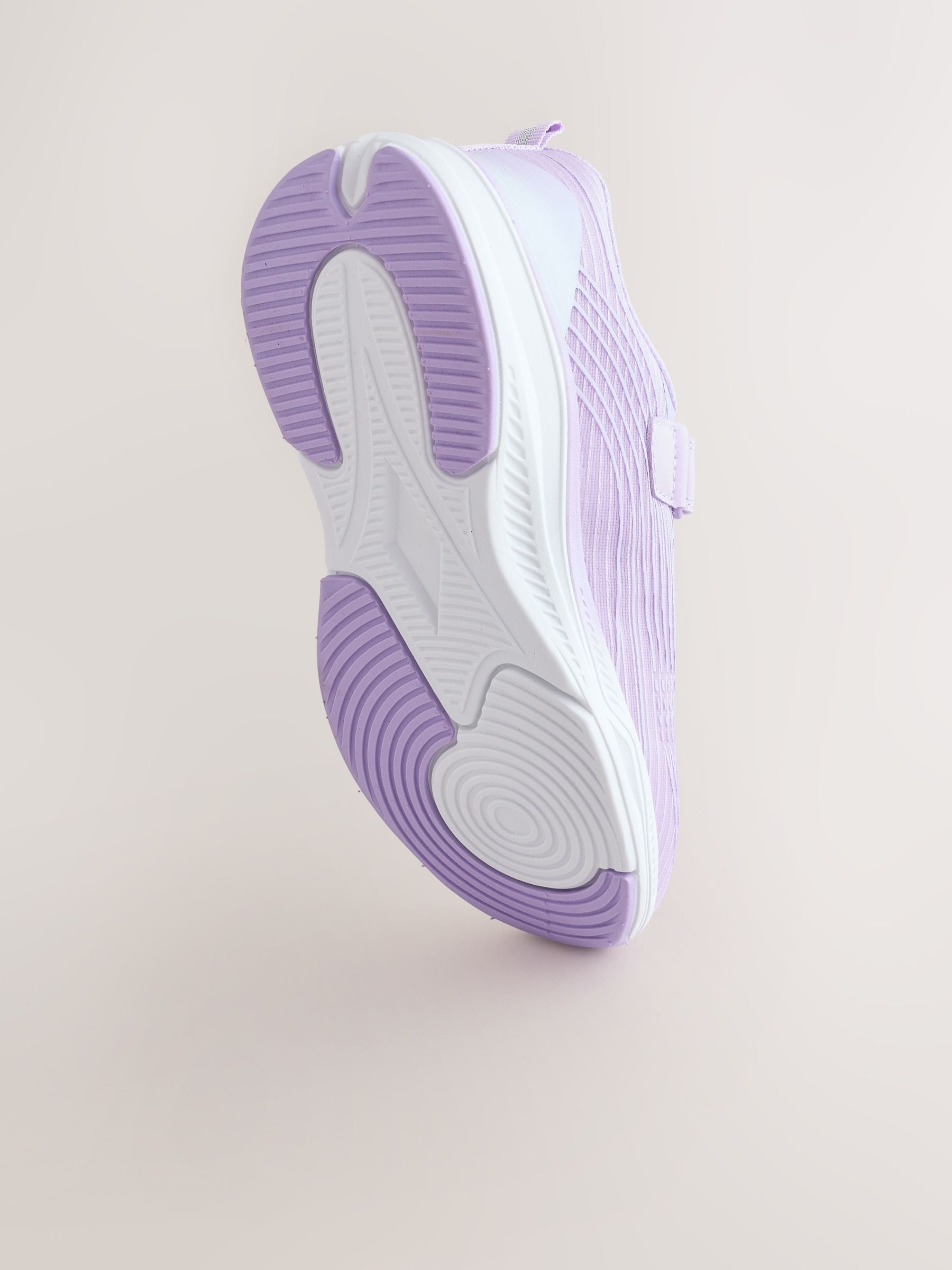 Lilac Purple Standard Fit (F) Elastic Lace-Up Trainers image 5