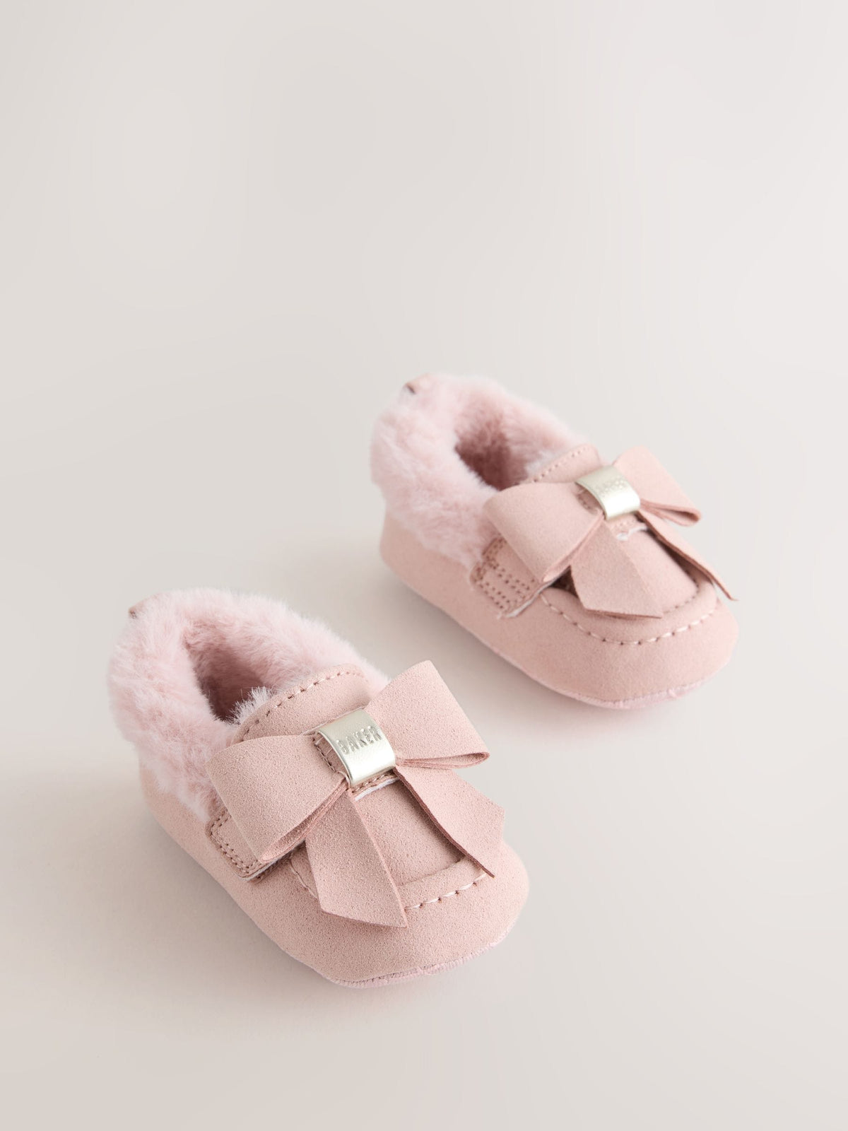 Dsiney Kidz - Baker by Ted Baker Pink Loafers Padders With Bow image 1
