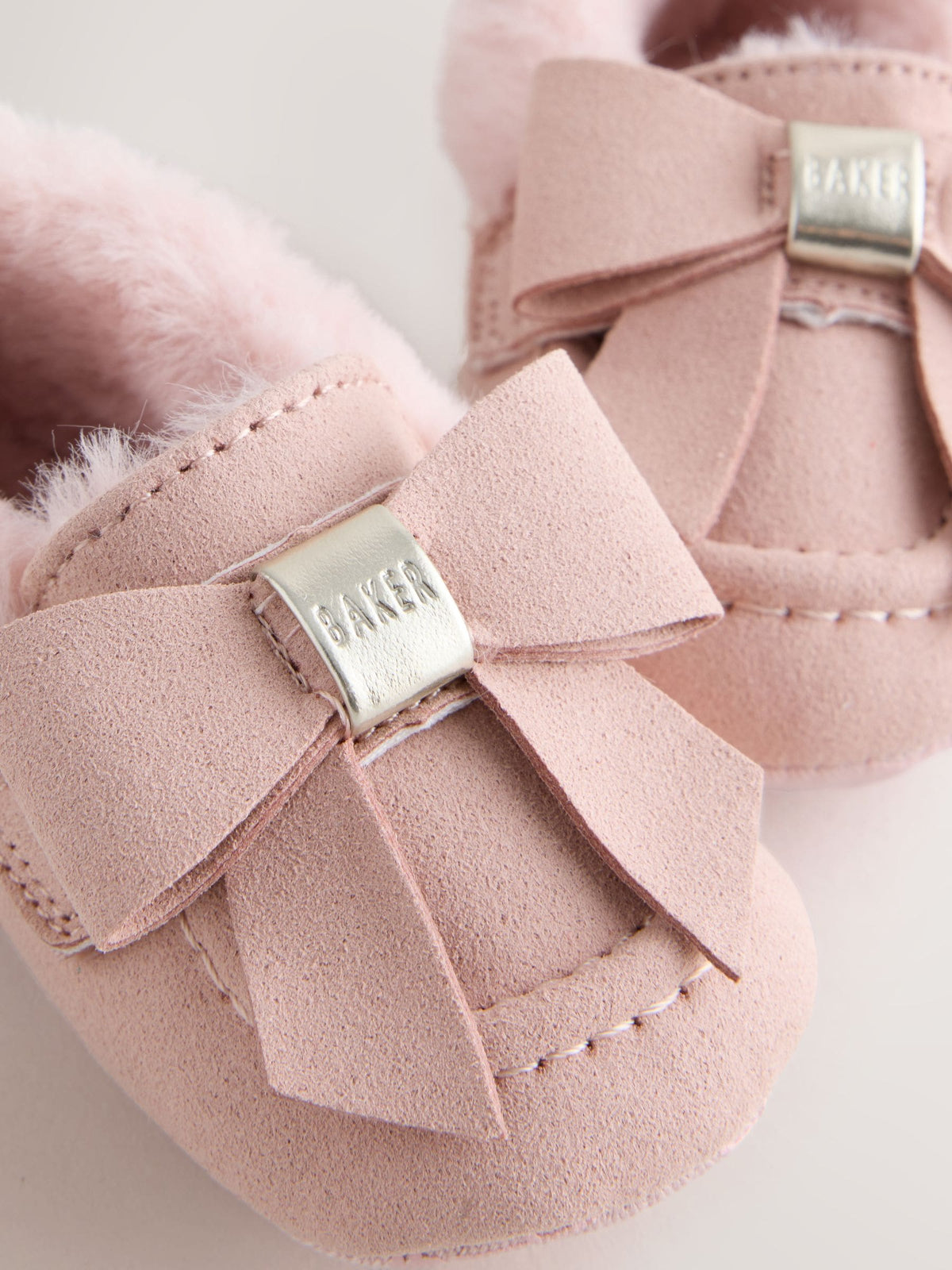 Dsiney Kidz - Baker by Ted Baker Pink Loafers Padders With Bow image 3