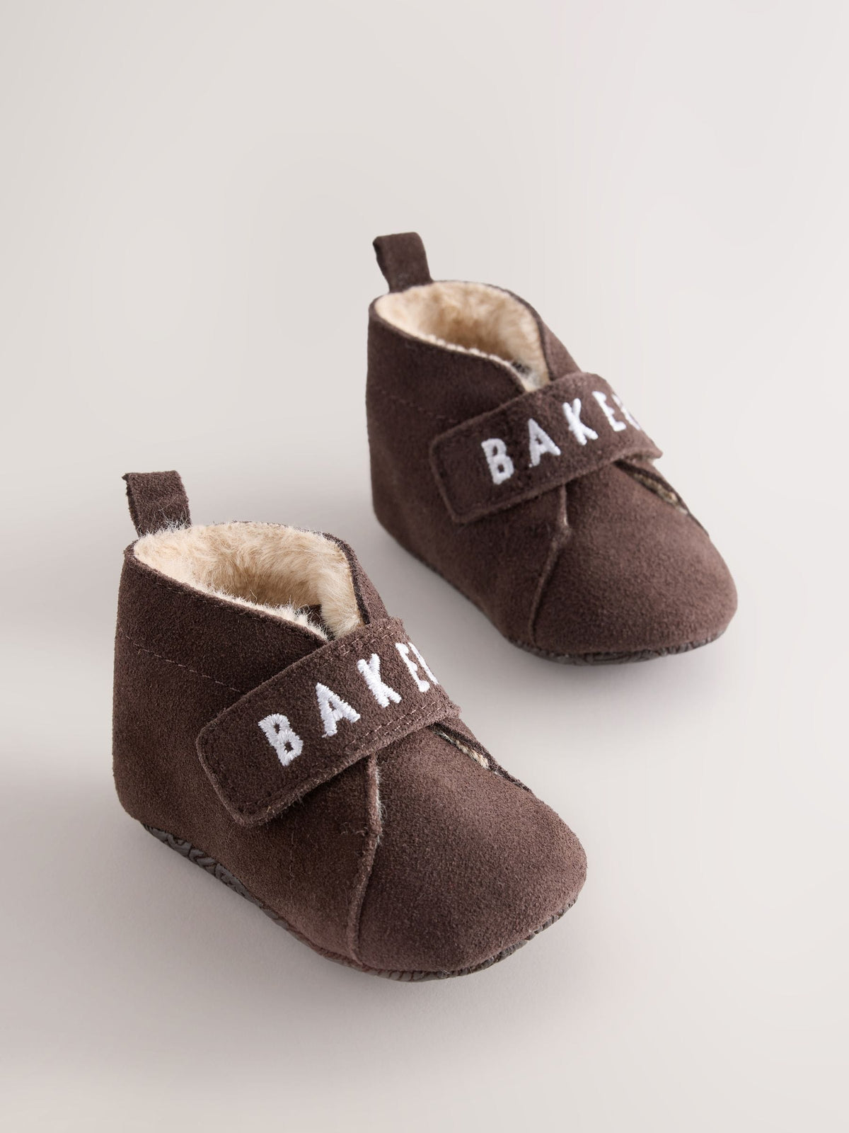 Dsiney Kidz - Baker by Ted Baker Chocolate Brown Slipper Boots Padders image 1