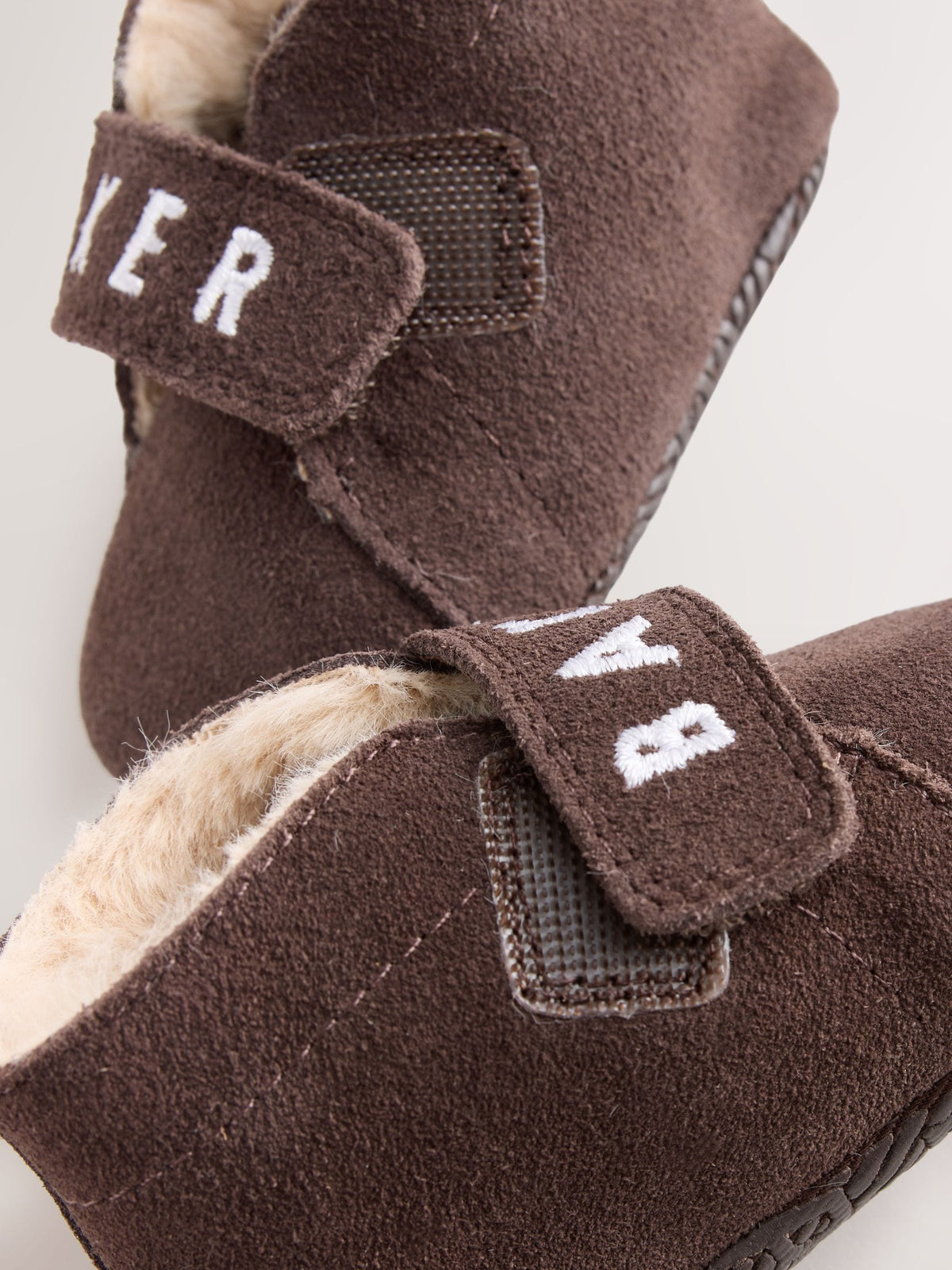Dsiney Kidz - Baker by Ted Baker Chocolate Brown Slipper Boots Padders image 5