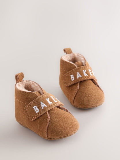 Dsiney Kidz - Baker by Ted Baker Tan Brown Slipper Boots Padders image 1