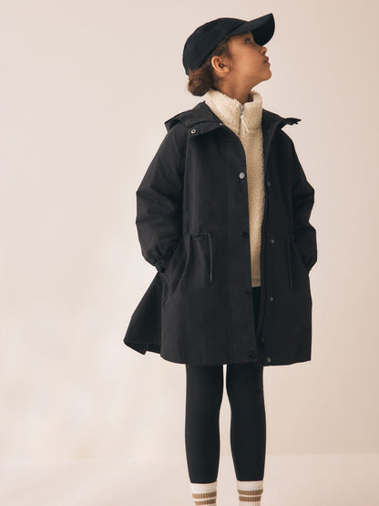 Dsiney Kidz - Black Waterproof Skirted Rain Jacket (3-16yrs) image 1